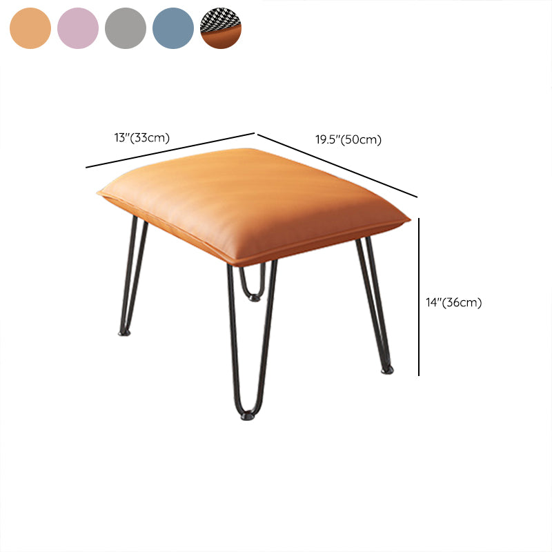 Modern Indoor Rocking Chair Solid Color Dark Legs Rocker Chair with Ottoman