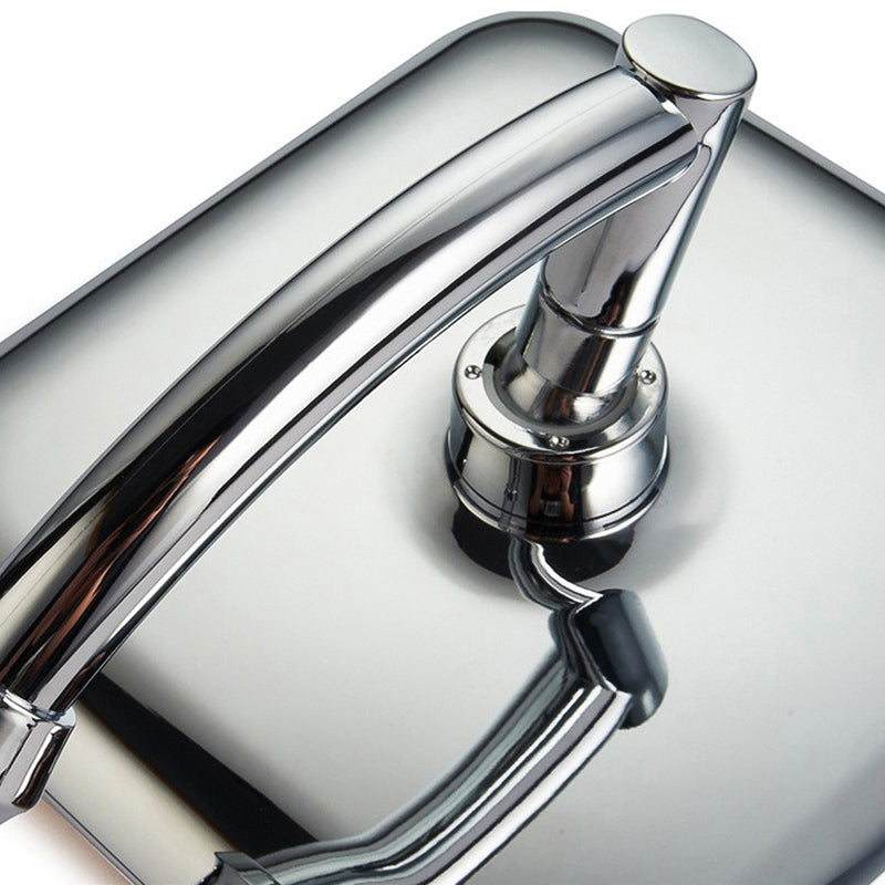 Modern Square Shower Head Combo Chrome Rain Fall Shower Head