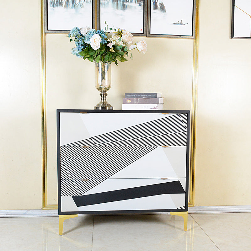 15.6-inch W Solid Wood Storage Chest Classic Glam Dresser with 3/5/6 Drawers