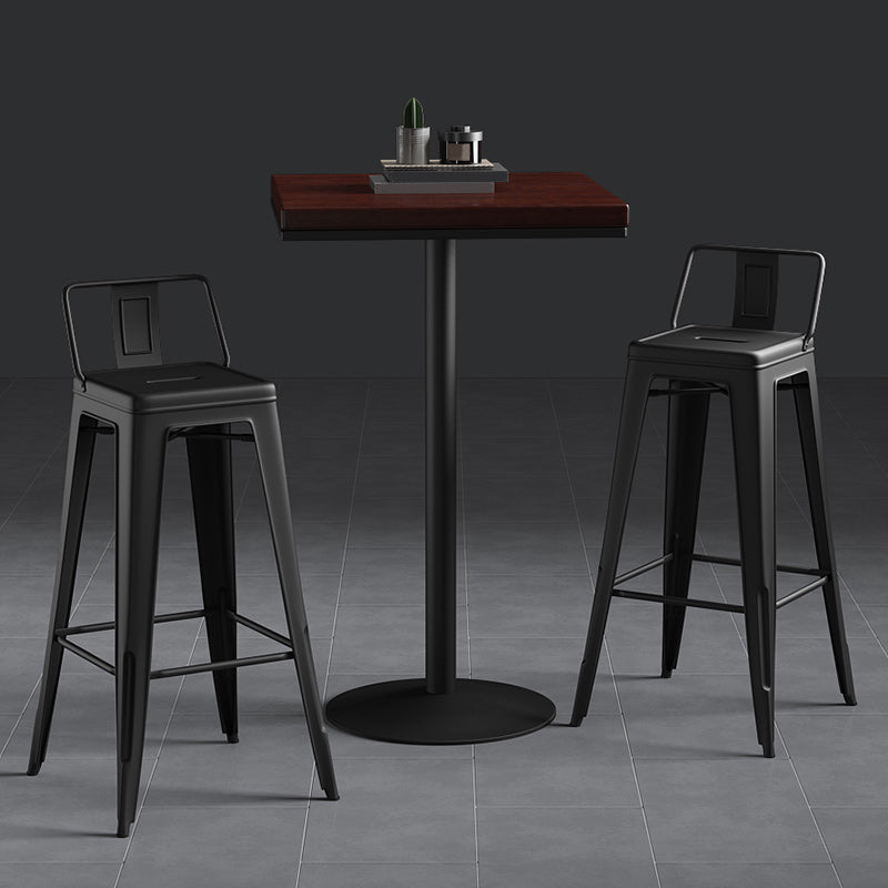 Industrial Style Metal Bar Stool Backrest Counter Stool for Restaurant and Bristol
