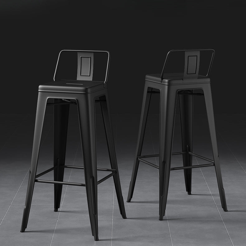 Industrial Style Metal Bar Stool Backrest Counter Stool for Restaurant and Bristol