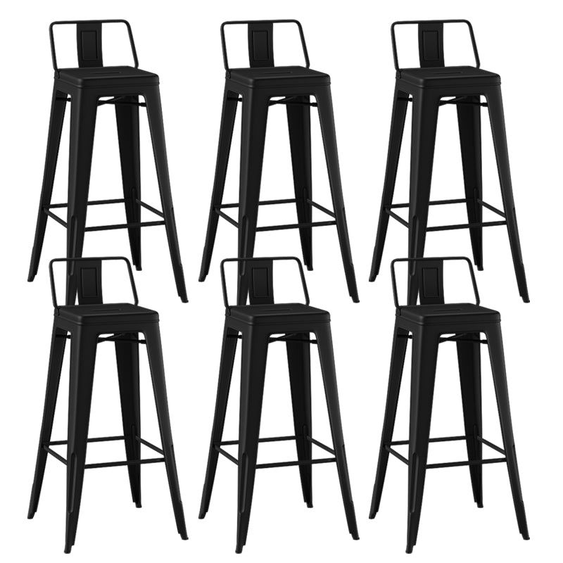 Industrial Style Metal Bar Stool Backrest Counter Stool for Restaurant and Bristol
