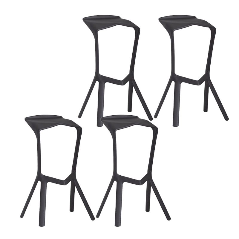 Industrial Plastic Bar Stool Indoor Stackable Bar Height Stool
