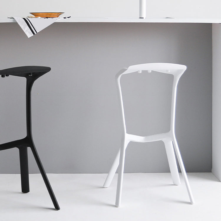 Industrial Plastic Bar Stool Indoor Stackable Bar Height Stool