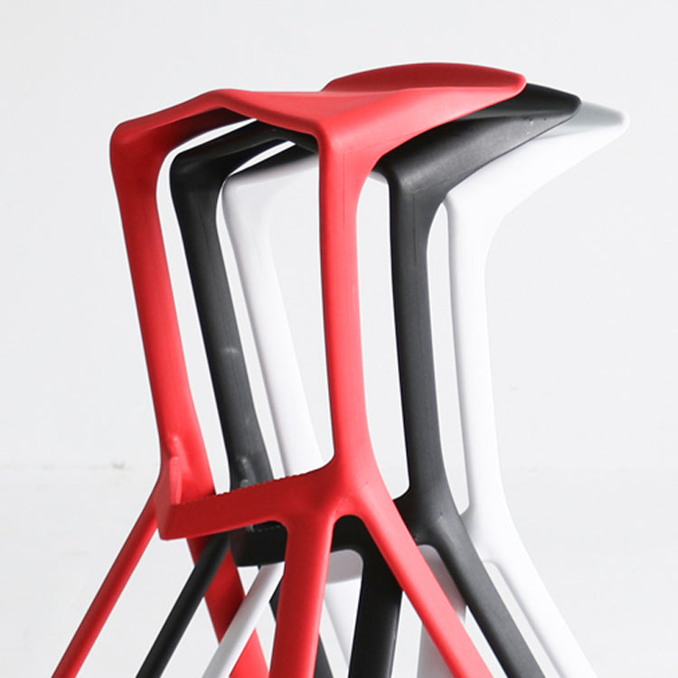 Industrial Plastic Bar Stool Indoor Stackable Bar Height Stool