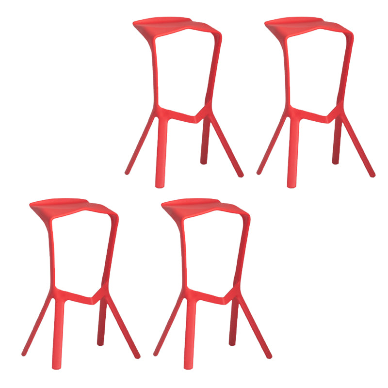 Industrial Plastic Bar Stool Indoor Stackable Bar Height Stool
