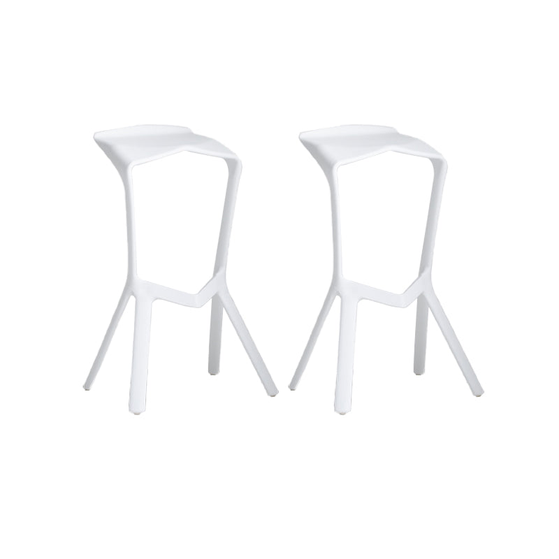 Industrial Plastic Bar Stool Indoor Stackable Bar Height Stool