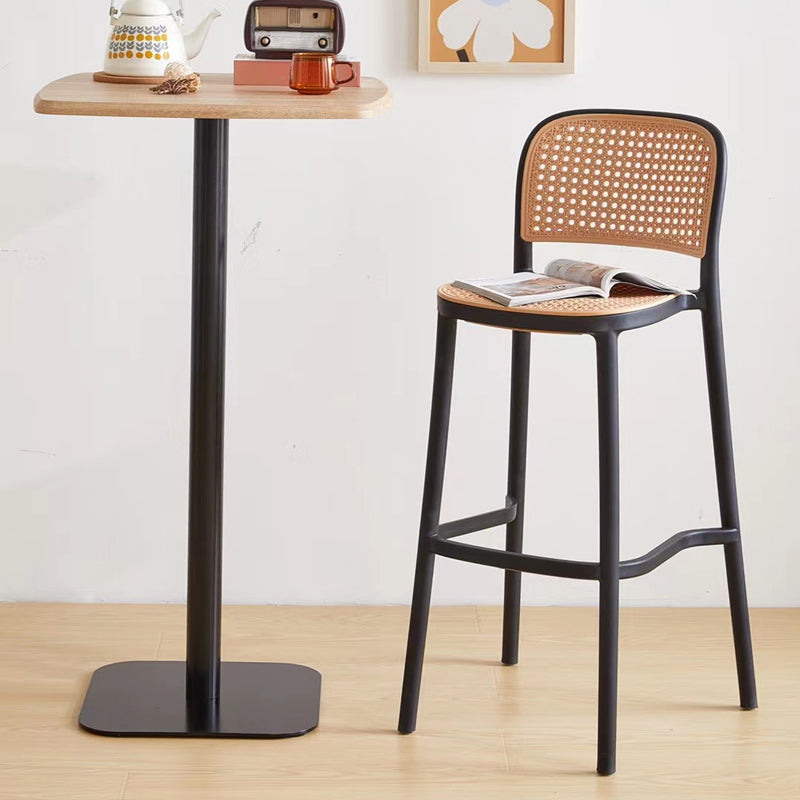 Industrial Style Plastic Bar Stool Backrest Counter Stool for Restaurant and Bristol