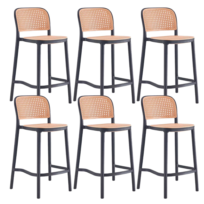 Industrial Style Plastic Bar Stool Backrest Counter Stool for Restaurant and Bristol