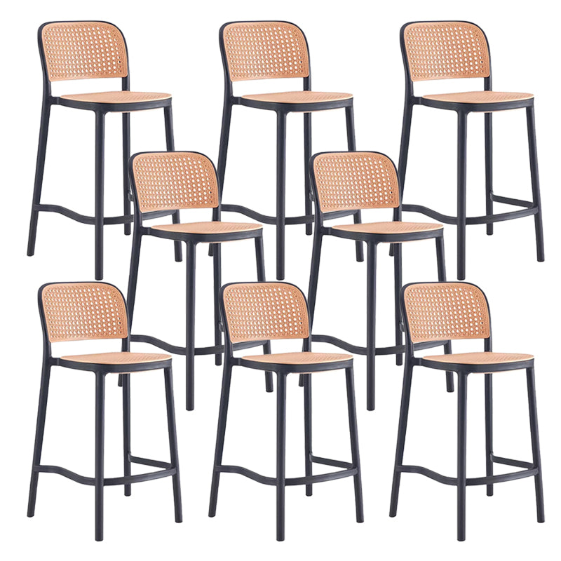 Industrial Style Plastic Bar Stool Backrest Counter Stool for Restaurant and Bristol