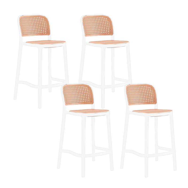 Industrial Style Plastic Bar Stool Backrest Counter Stool for Restaurant and Bristol