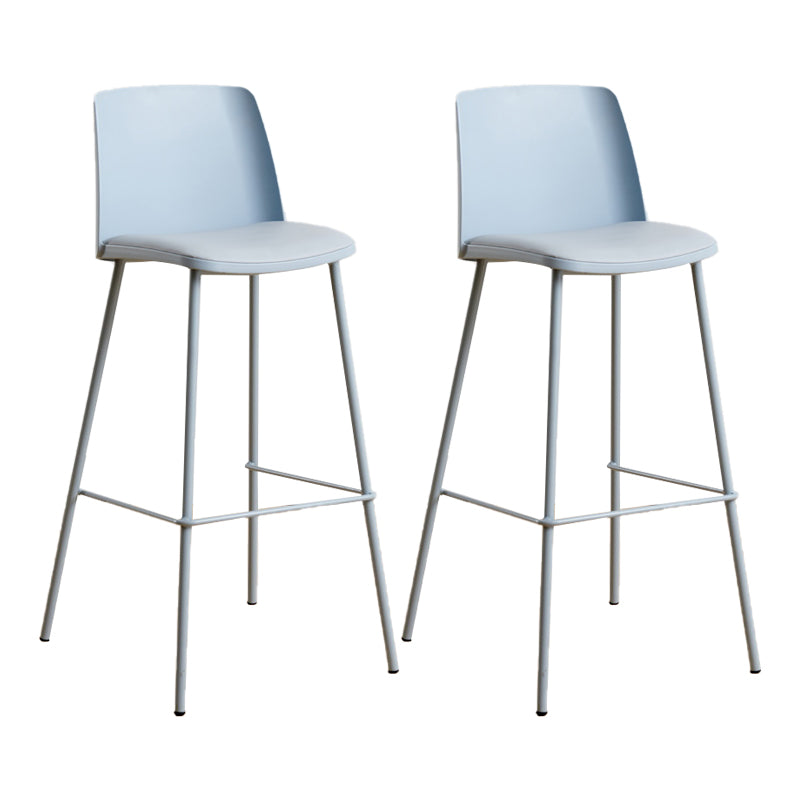 Modern Style Metal Bar Stool Plastic Backrest Counter Stool for Bristol