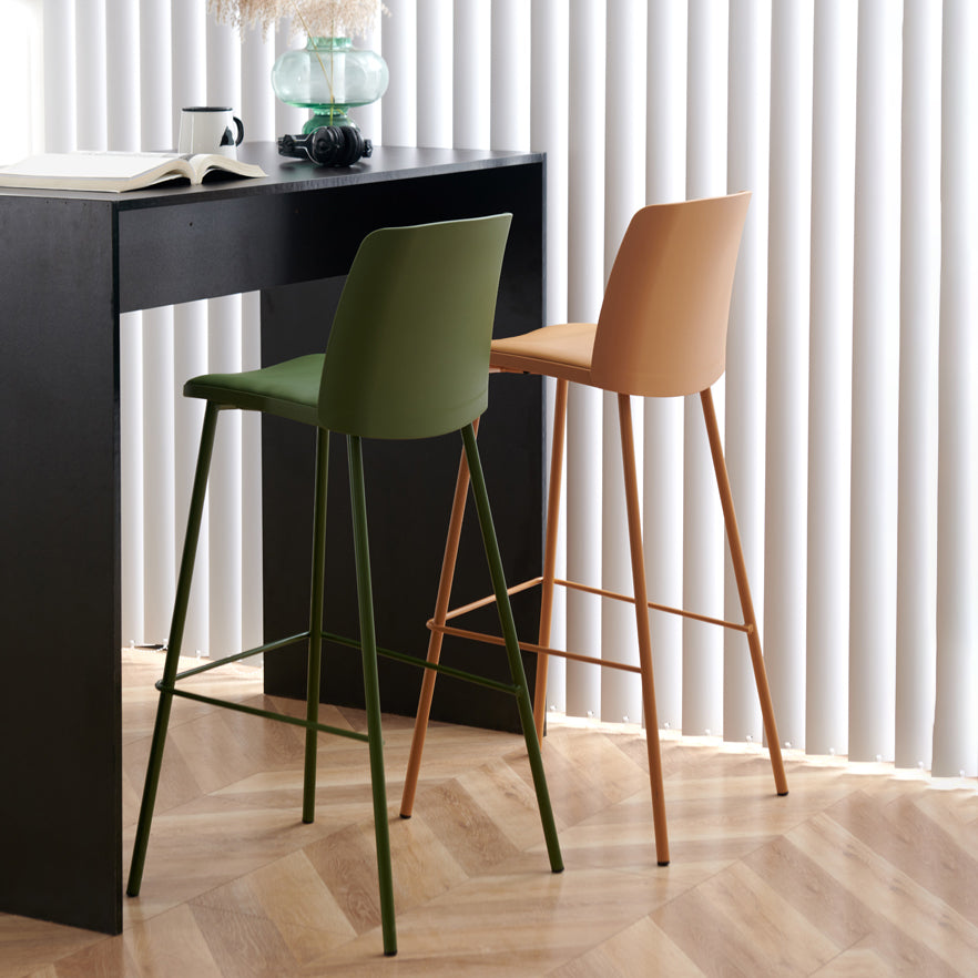 Modern Style Metal Bar Stool Plastic Backrest Counter Stool for Bristol