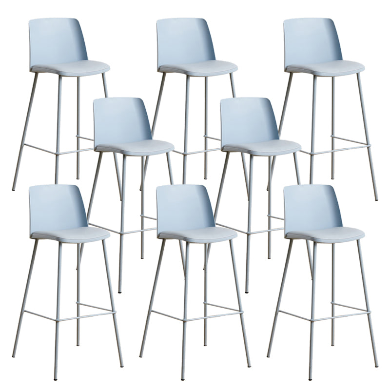 Modern Style Metal Bar Stool Plastic Backrest Counter Stool for Bristol