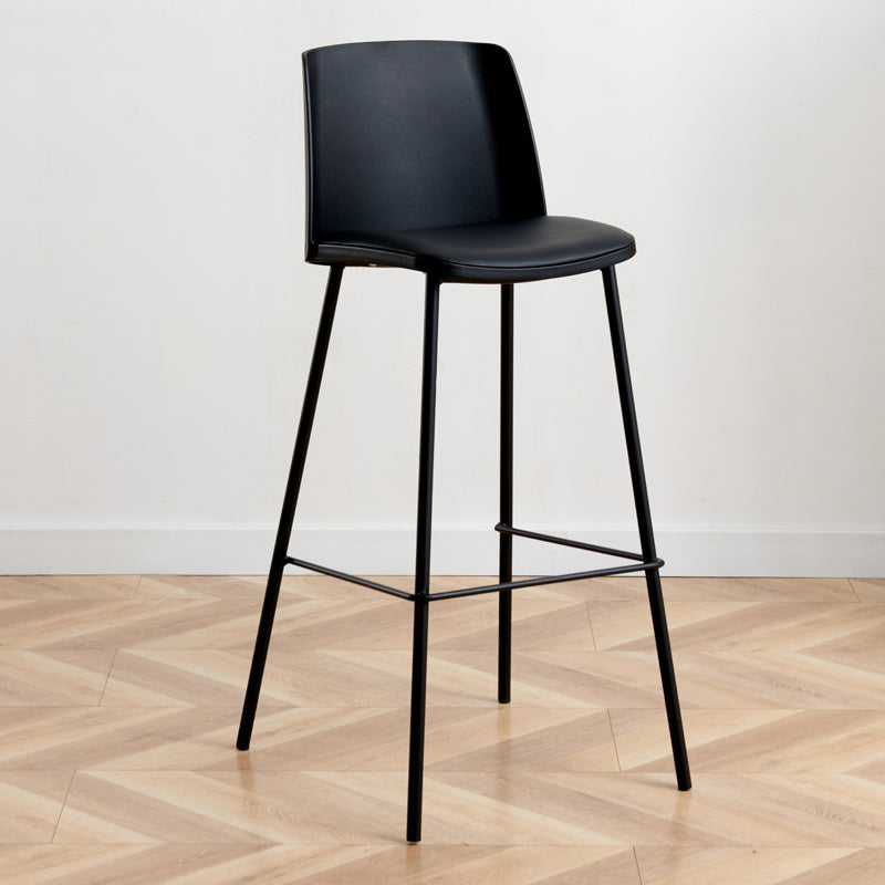 Modern Style Metal Bar Stool Plastic Backrest Counter Stool for Bristol