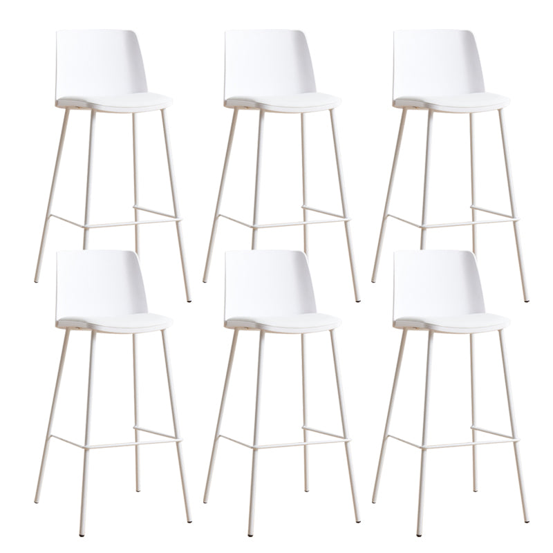 Modern Style Metal Bar Stool Plastic Backrest Counter Stool for Bristol