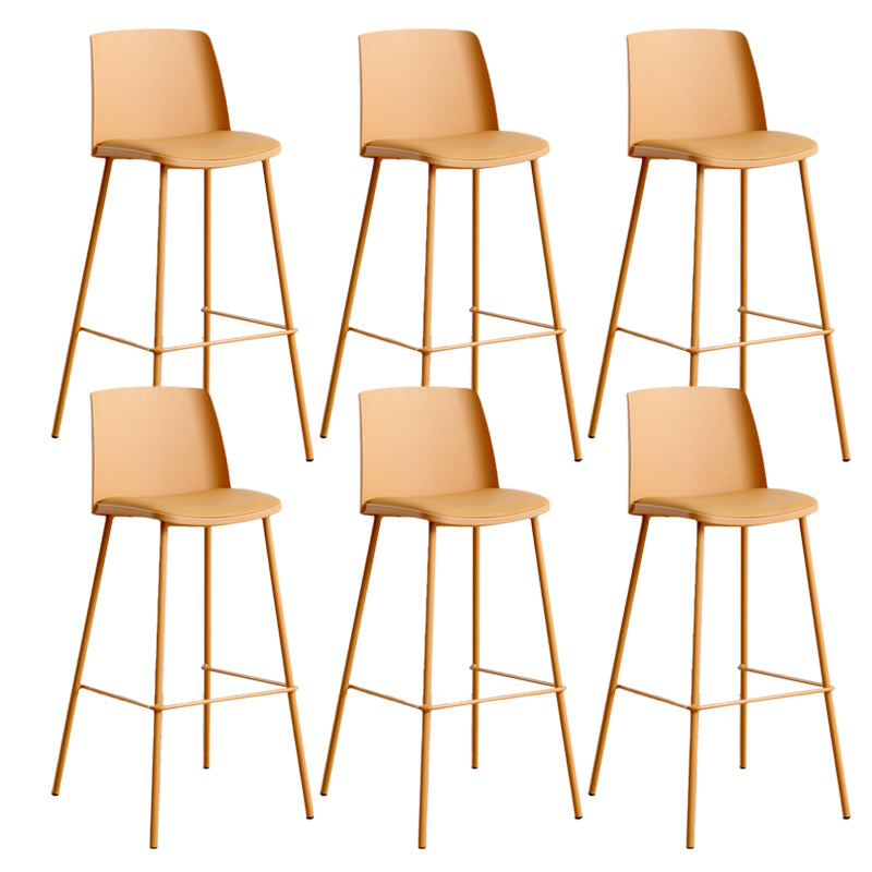 Modern Style Metal Bar Stool Plastic Backrest Counter Stool for Bristol
