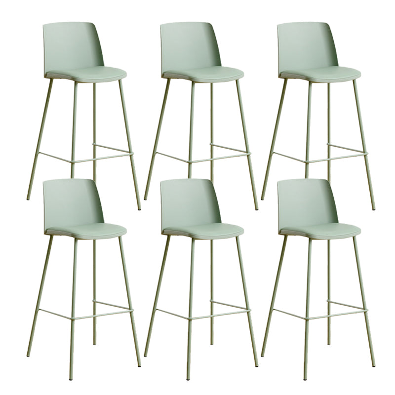 Modern Style Metal Bar Stool Plastic Backrest Counter Stool for Bristol