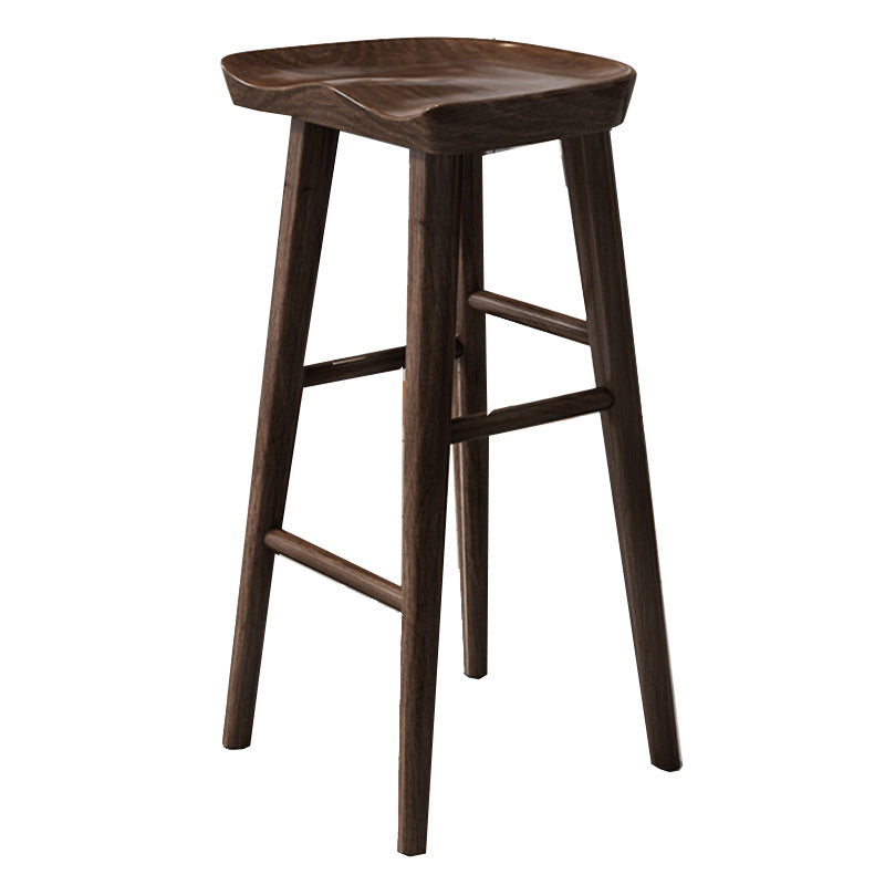 Industrial Solid Wood Bar Stool Backless Counter Stool for Restaurant and Bristol