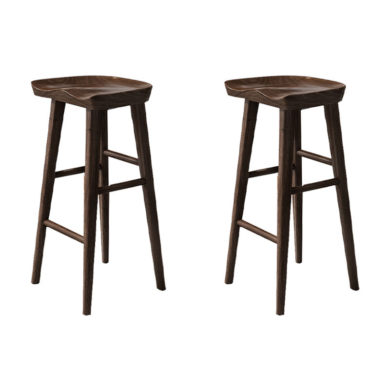 Industrial Solid Wood Bar Stool Backless Counter Stool for Restaurant and Bristol