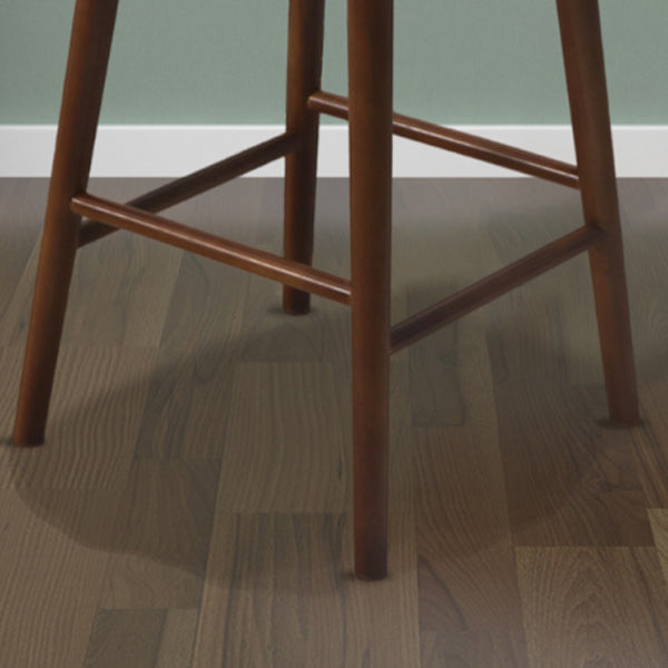 Contemporary Low Back Bar Stool Rubberwood Bar Stool for Indoor