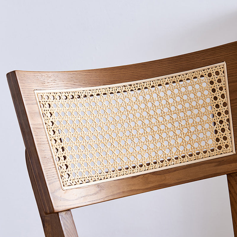 Solid Wood Living Room Barstool Contemporary Rattan Bar Stool