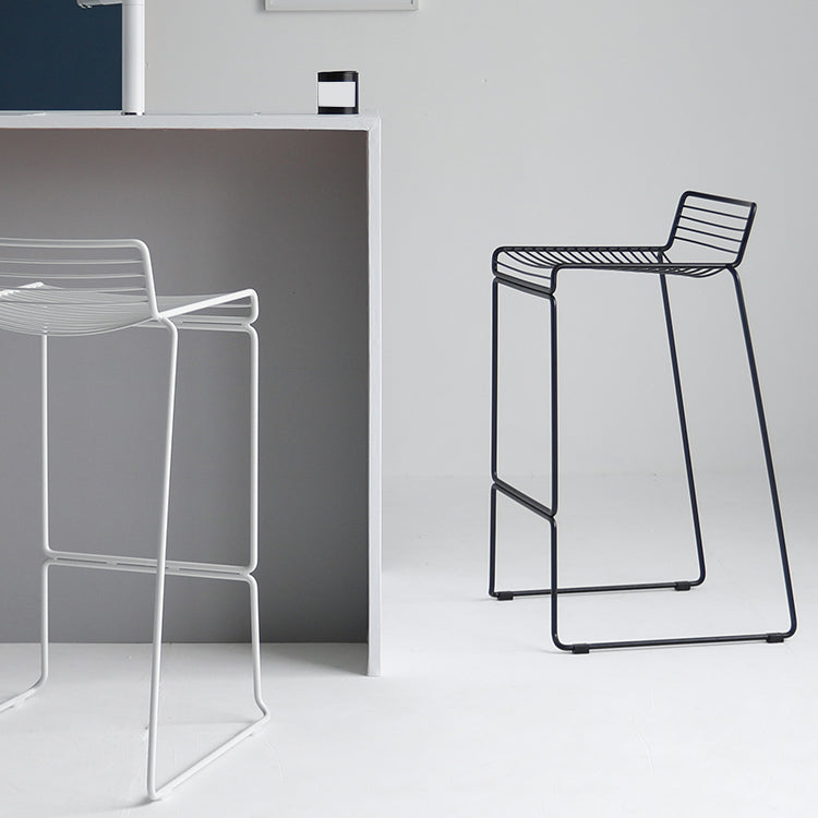 Industrial Steel Bar Height Stool Armless Bar Stool for Living Room
