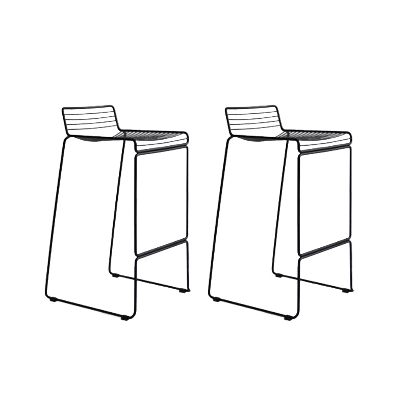 Industrial Steel Bar Height Stool Armless Bar Stool for Living Room