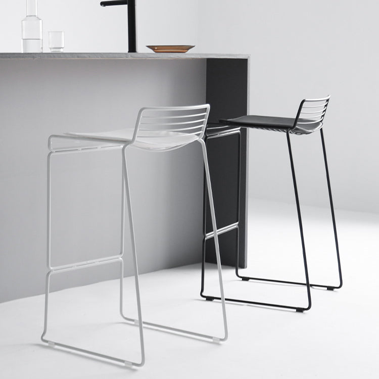 Industrial Steel Bar Height Stool Armless Bar Stool for Living Room