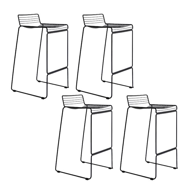 Industrial Steel Bar Height Stool Armless Bar Stool for Living Room