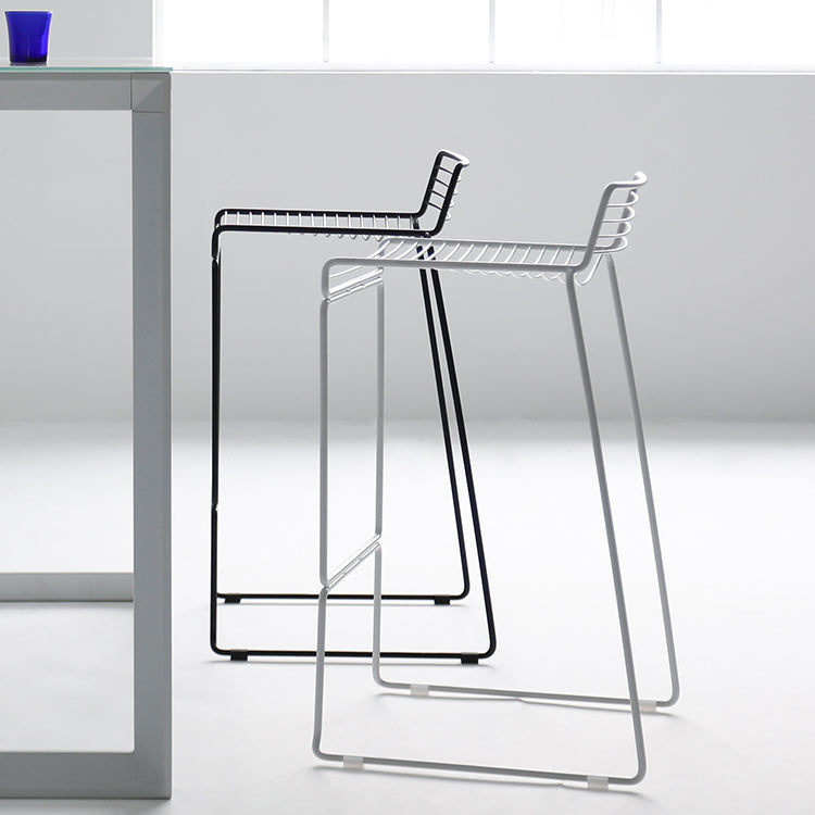 Industrial Steel Bar Height Stool Armless Bar Stool for Living Room