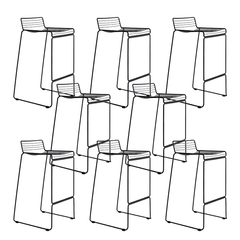Industrial Steel Bar Height Stool Armless Bar Stool for Living Room