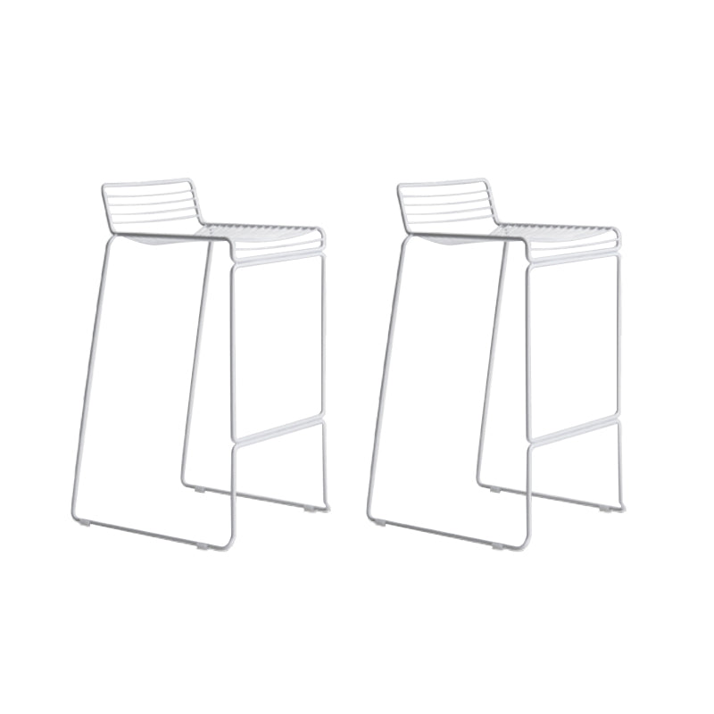 Industrial Steel Bar Height Stool Armless Bar Stool for Living Room