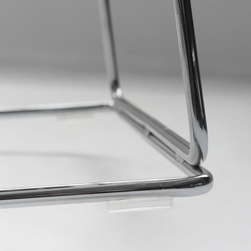 Scandinavian Armless Bar Stool Plastic and Steel Bar Stool for Living Room