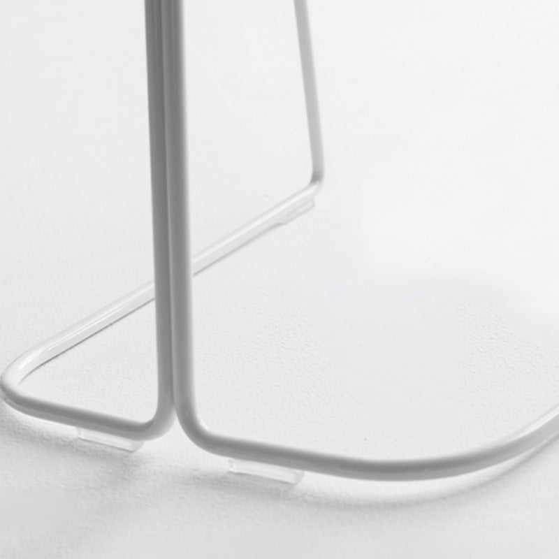 Industrial Armless Bar Stool Plastic and Steel Bar Stool for Living Room