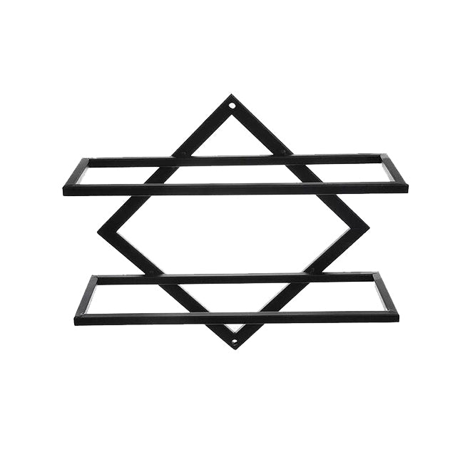 Metal Wall Mounted Wine Rack Contemporary Wine Holder for Living Room