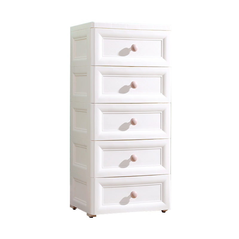 Non-Hanging Wardrobe Armoire Contemporary Plastic Storage Cabinet