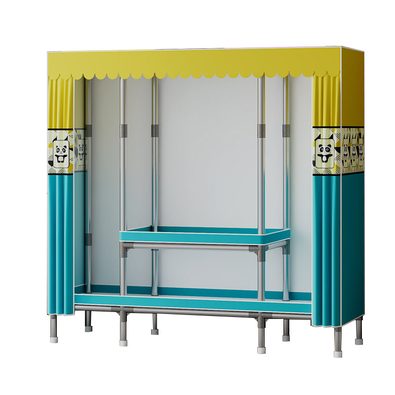 Metal Wardrobe Cabinet with Shelves Modern Wardrobe Armoire for Home