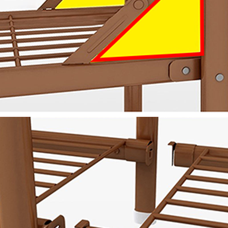 Metal Wardrobe Armoire with Legs Modern Wardrobe Closet with Shelves