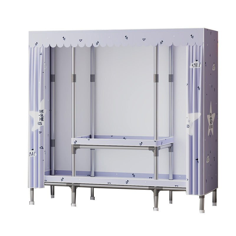 Metal Wardrobe Armoire with Shelves Contemporary Wardrobe Closet