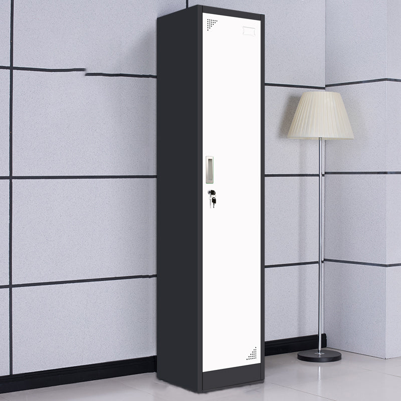 15"L Steel Wardrobe Armoire Modern Hinged Wardrobe Cabinet for Home