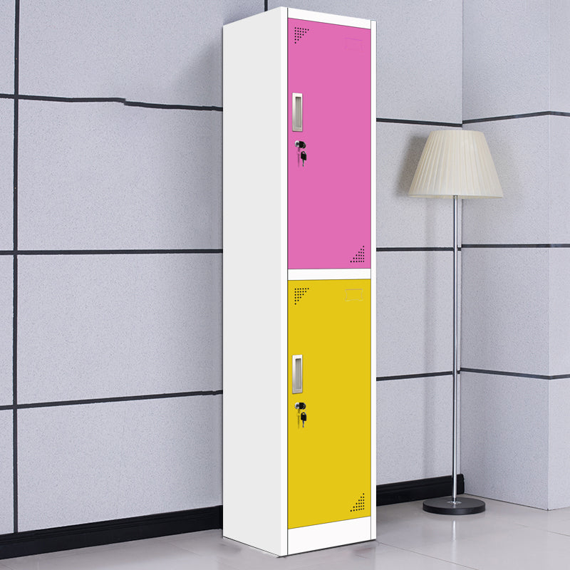 15"L Steel Wardrobe Armoire Modern Hinged Wardrobe Cabinet for Home