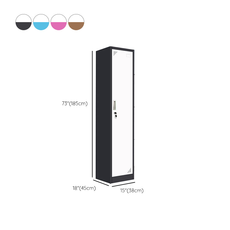 15"L Steel Wardrobe Armoire Modern Hinged Wardrobe Cabinet for Home