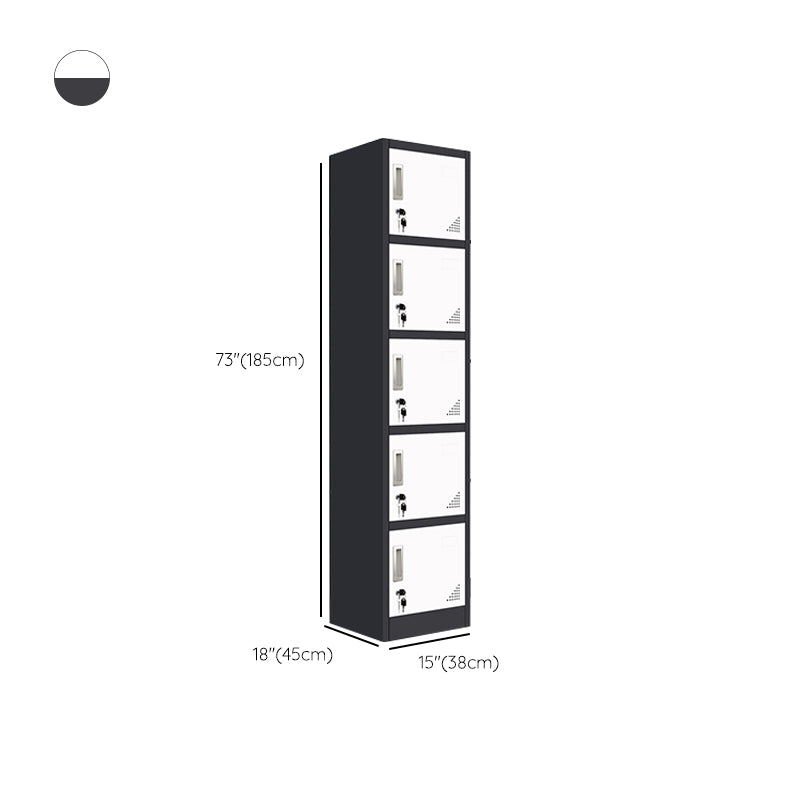 15"L Steel Wardrobe Armoire Modern Hinged Wardrobe Cabinet for Home