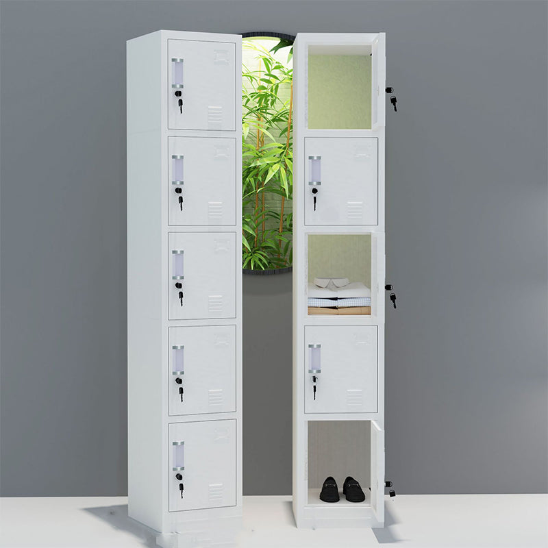 15"L White Wardrobe Armoire Modern Storage Cabinet for Home Use