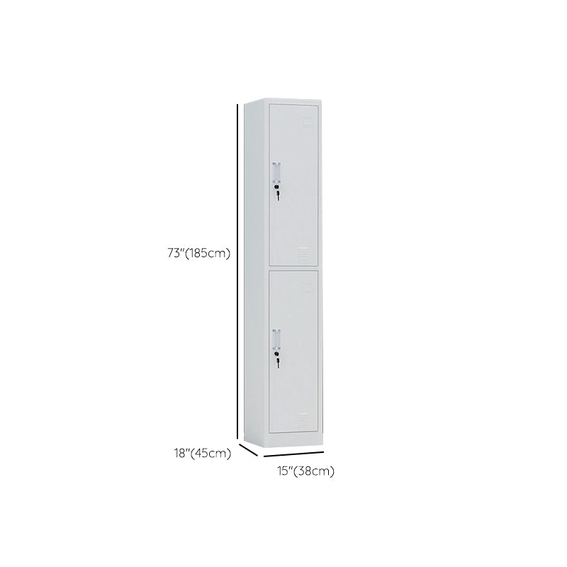 15"L White Wardrobe Armoire Modern Storage Cabinet for Home Use
