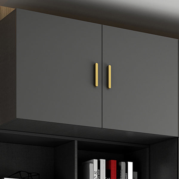 Black Colour Wooden Wardrobe Soft Close Drawer Wardrobe Closet for Home