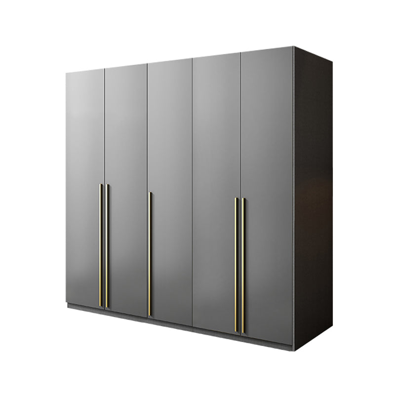 Black Colour Wooden Wardrobe Soft Close Drawer Wardrobe Closet for Home