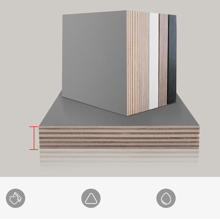 Black Colour Wooden Wardrobe Soft Close Drawer Wardrobe Closet for Home