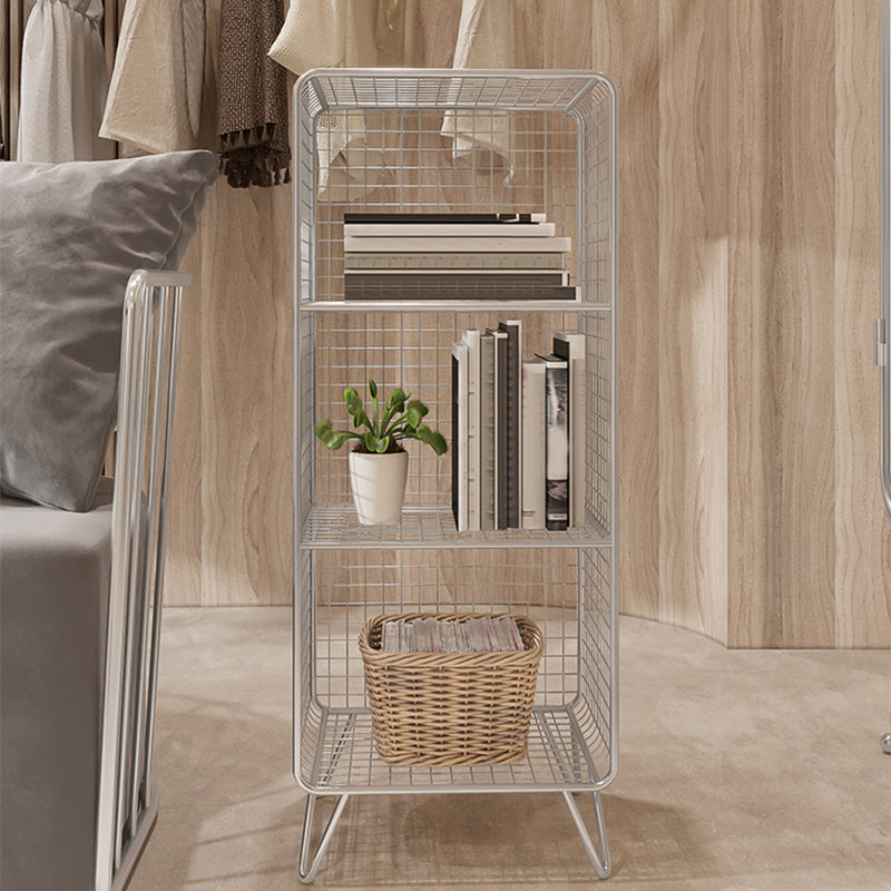 Industrial Antique Finish Shelf Bookcase Metal Etagere Bookshelf